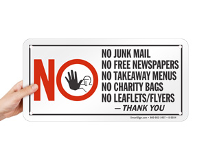 No Flyer Sign