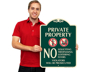 No Flyer Signage
