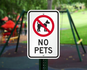 No Pets Sign