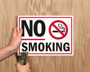 No Smoking Area Label