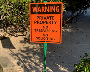 Private Property Stake Sign