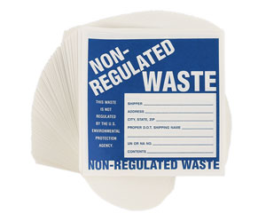 Non Regulated Waste Labels