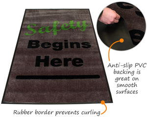 Anti-Slip Safety Message Mats