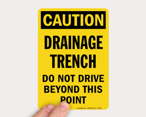 Open Trench And Pit Signs
