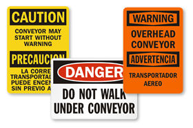 Overhead Conveyor Signs