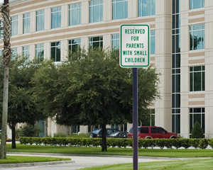 Reserved Parking For Parents Sign