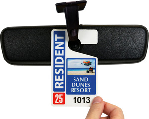 Beach parking pass