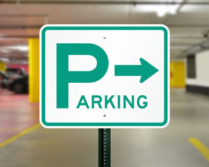 Parking lot sign