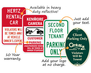 Custom Parking Lot Signs