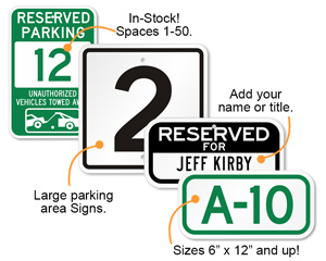 Parking Space Signs