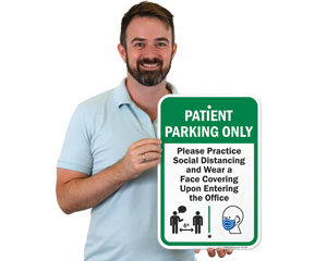 Patient Only Parking Sign