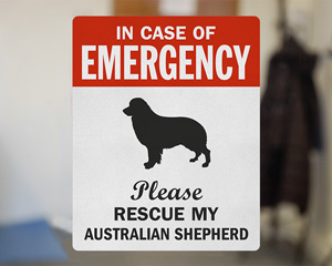 Pet Australian Shepherd Label