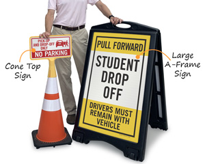 Portable Drop Off Sign