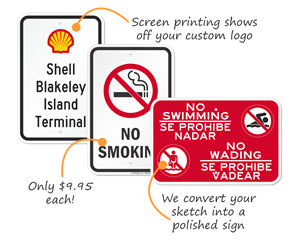 Plastic parking signs