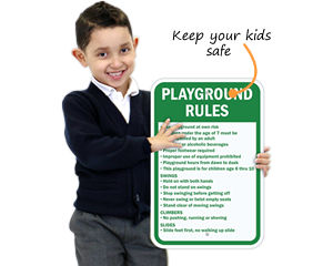 Playground Rules Signs