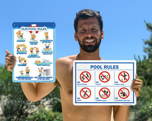 Swimming Pool Rules Signs