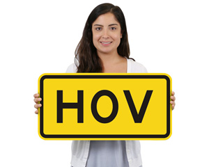 HOV Lane Signs