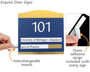 Premium room number braille signs