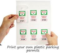 Print your own plastic parking permits