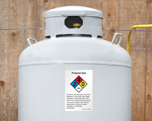 Propane Gas Label