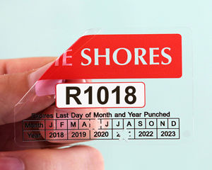 Punch out pass for your beach permit