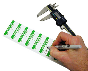 Calibration Label Book