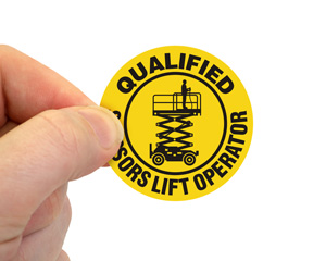 Qualified Scaffold Inspector Hard Hat Sticker