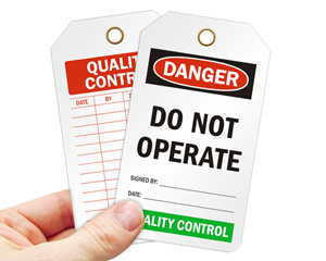 quality control tags