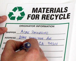 Recyclable Waste Signs & Labels