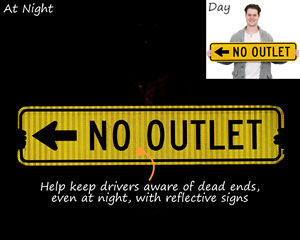 Reflective Dead End Signs
