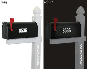 Reflective Mailbox Numbers