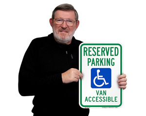 Reserved Parking Van Accessible Sign