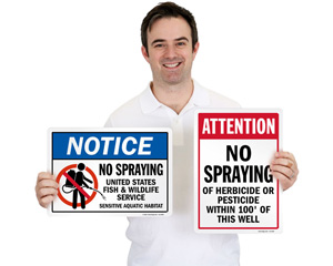 Habitat Restoration and Riparian Area Signs