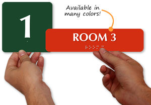 Braille Room Signs