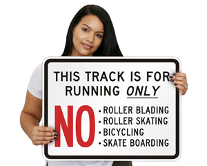 Track Rules Sign