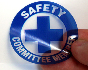 Safety Committee Hard Hat Sticker