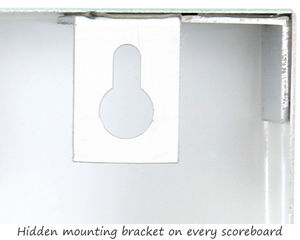 Safety scoreboard mounting