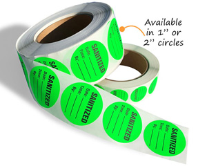 Sanitized Stickers