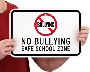 School Property Bullying Sign