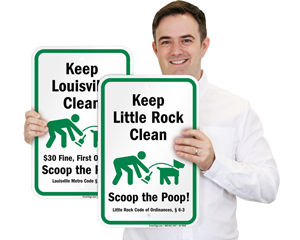 Scoop the Poop Signs by City