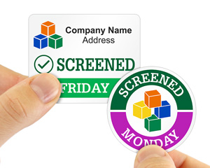 Screened Visitor Stickers