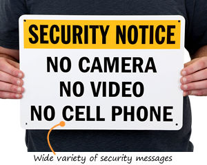 Security Notice Signs