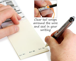 Self-Laminating Wire Write-On Labels