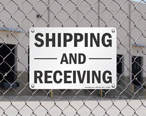 Shipping and Receiving Sign