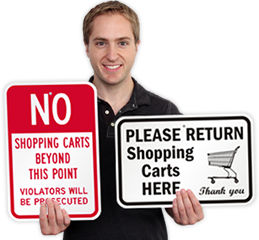 Shopping Cart Signs