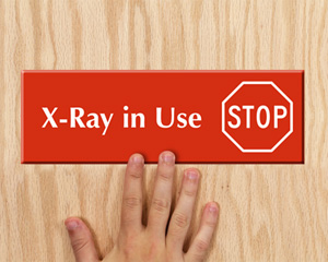 X Ray Door Sign