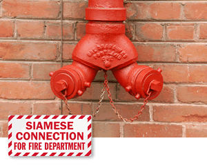 Siamese connection signs