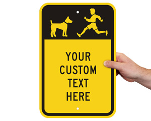 Custom Children Playing Sign