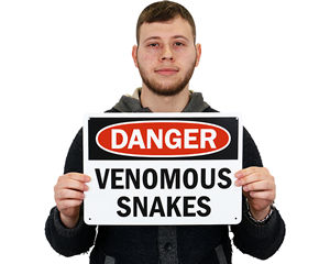 Snake Warning Sign