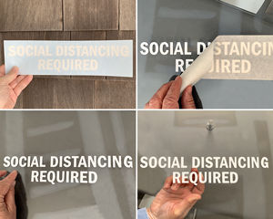 Social Distancing Die Cuts Decals